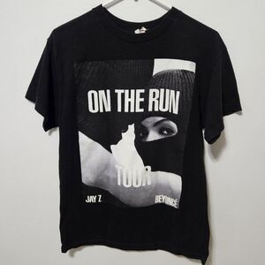 2014 On The Run Beyonce Jay Z Jay-z Tour Summer Music Rap Concert T-shirt Size M